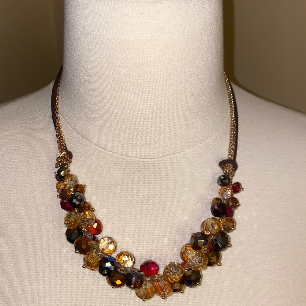 Chunky jeweled necklace